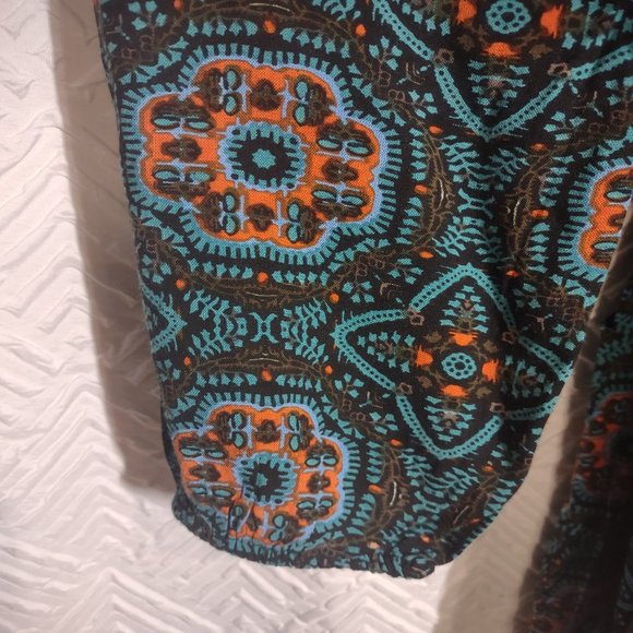 Patrons of Peace Teal Romper - Picture 8 of 11